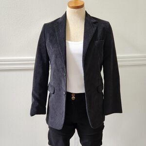 Class Club Dillard's Black Corduroy Blazer Size Small